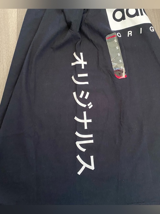 Adidas Originals T-shirt Men's Color Black Size Small Front Logo and Side New - Picture 7 of 10